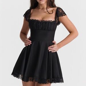 House of CB Black Lace Dress